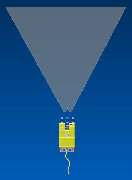 The DexROV 3D perception field of view. 